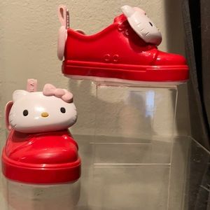 Mini Melissa Hello Kitty Red Sneaker Shoes Size 5